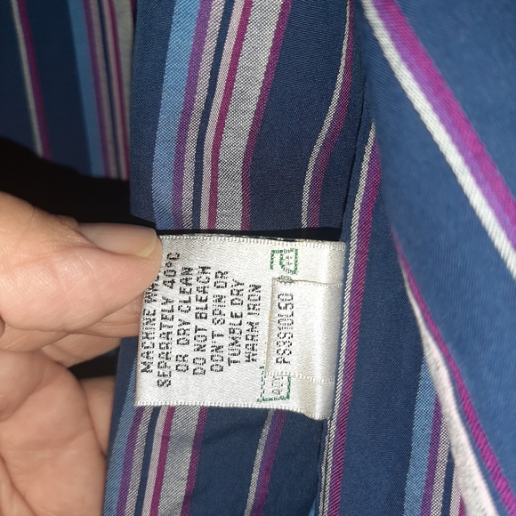 Bugatchi Uomo multicolor stripe shirt - Picture 5 of 6